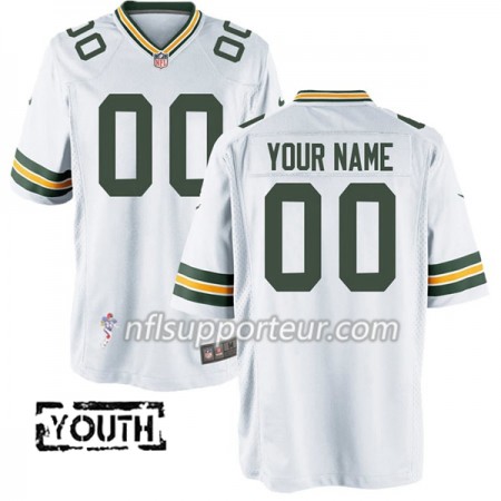 Maillot Enfant Green Bay Packers Personnalisé Nike Blanc